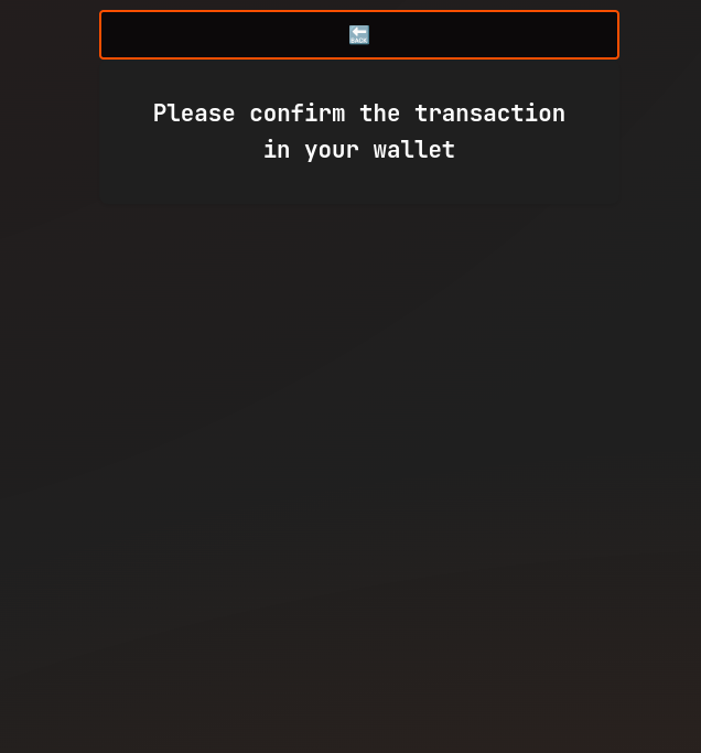 Register confirm wallet